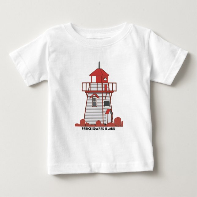 Camiseta Para Bebê Camisa-T PEI do farol-covehead (Frente)