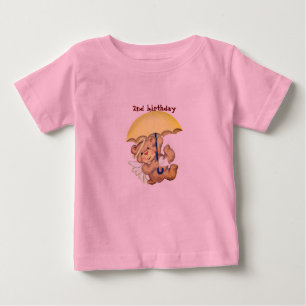 Camiseta Para Bebê Camisa-ursinho rosa adorável