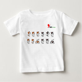 Camiseta Para Bebê Camiseta Adorável de Bebê Cachorro