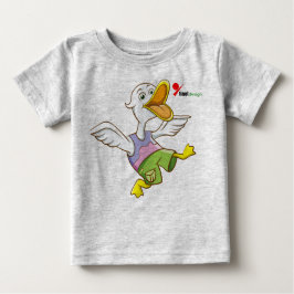 Camiseta Para Bebê Camiseta Adorável de Bebê de Pato