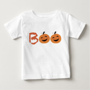 Camiseta Para Bebê Camiseta-bebê-abóbora-branca 1rua Halloween