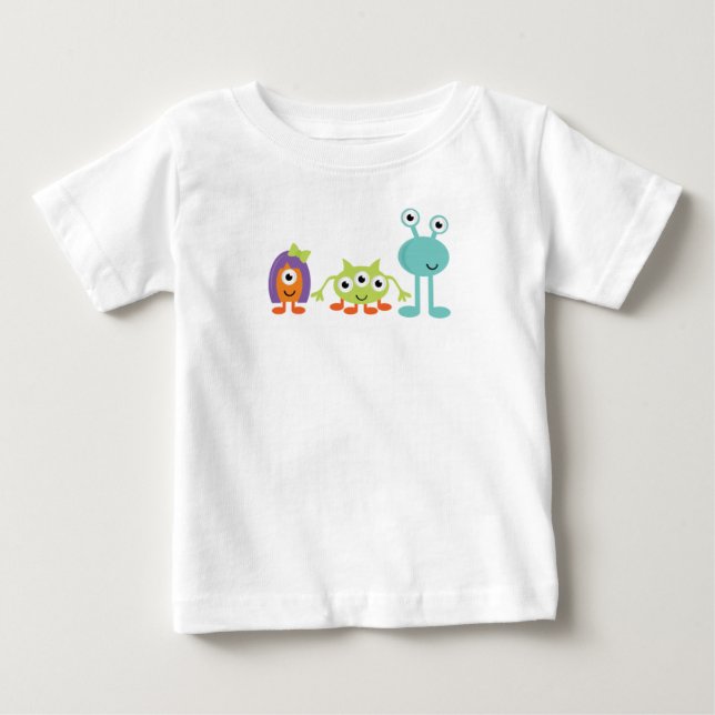 Camiseta Para Bebê Camiseta Bebê Alienígenas do Espaço (Frente)