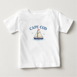Camiseta Para Bebê Camiseta Bebê Barco de Vela Cape Cod