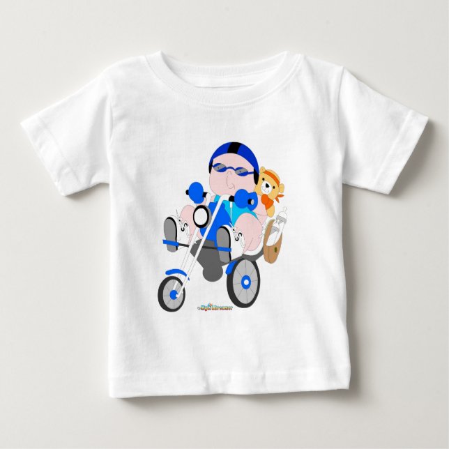Camiseta Para Bebê Camiseta bebê Biker (Frente)