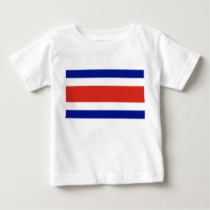 Camiseta Para Bebê Camiseta Bebê com Bandeira da Costa Rica