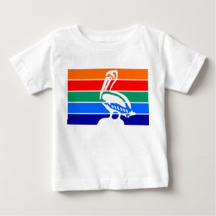 Camiseta Para Bebê Camiseta bebê com bandeira de Rua. Petersburgo