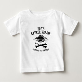 Camiseta Para Bebê camiseta bebê com o logotipo preto do Reparo de Sa