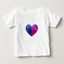 Camiseta Para Bebê Camiseta Bebê Coração de Lodo Rosa
