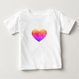 Camiseta Para Bebê Camiseta Bebê Coração de Slime
