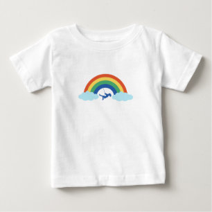 Camiseta Para Bebê Camiseta bebê crianças jogo arco íris