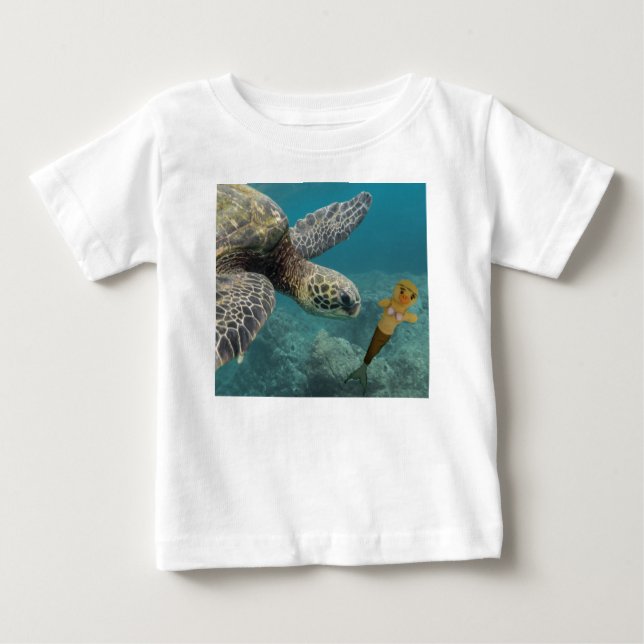 Camiseta Para Bebê Camiseta Bebê Danni a Sereia (Frente)