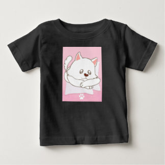 Camiseta Para Bebê Camiseta Bebê Estampa de Gato Fofa