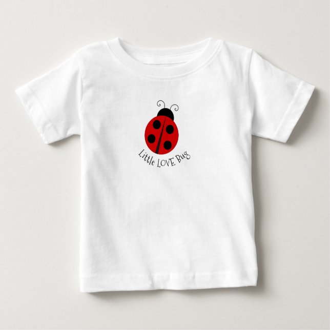 Camiseta Para Bebê Camiseta Bebê Ladybug Design (Frente)