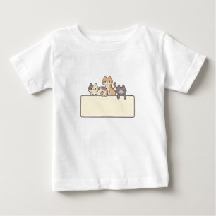 Camiseta Para Bebê Camiseta bebê logo les chats