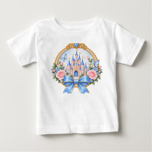 Camiseta Para Bebê Camiseta Bebê Menina Castelo da Princesa – Flora L