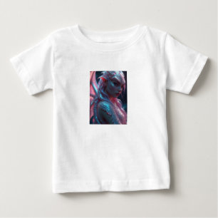 Camiseta Para Bebê Camiseta Bebê Menina Dragão Neon