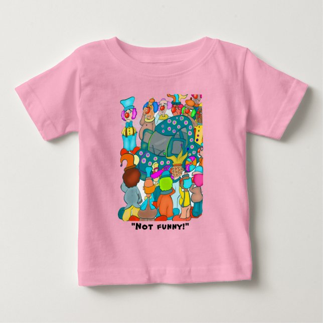 Camiseta Para Bebê Camiseta Bebê Menina Não é Engraçado! (Frente)
