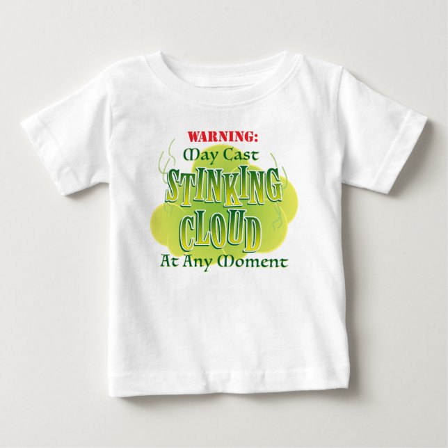 Camiseta Para Bebê Camiseta Bebê Nuvem Fedorenta (Frente)