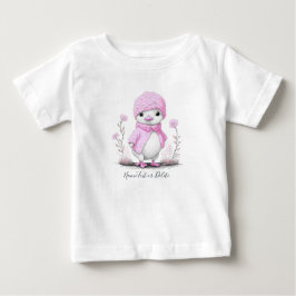 Camiseta Para Bebê Camiseta Bebê Pato Aguarela Rosa