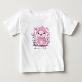Camiseta Para Bebê Camiseta Bebê Pato Aquarela Flores Rosa