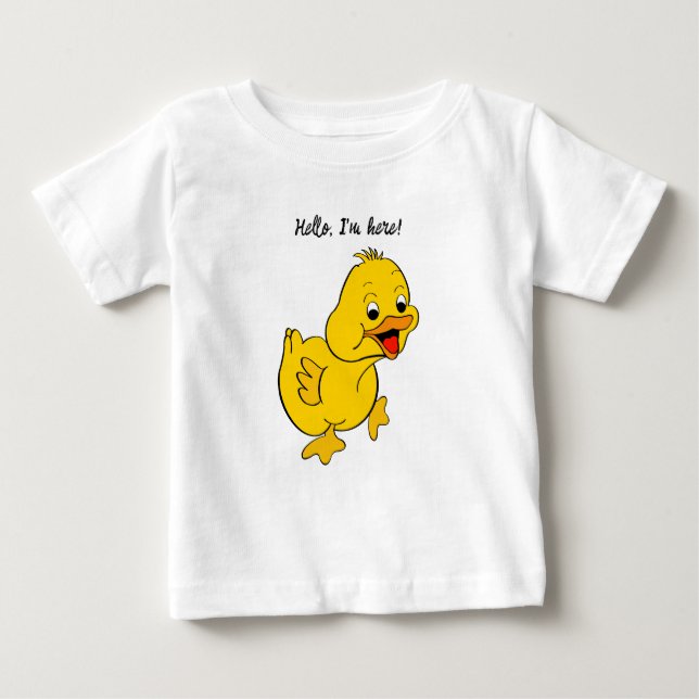 Camiseta Para Bebê Camiseta bebê "Pato Pequeno" (Frente)