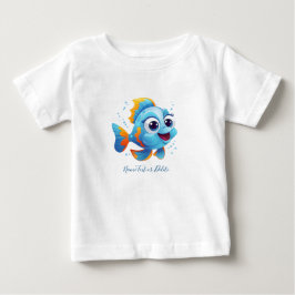 Camiseta Para Bebê Camiseta Bebê Peixe Azul