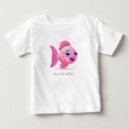 Camiseta Para Bebê Camiseta Bebê Peixe Rosa
