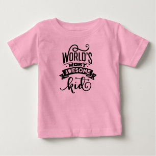 Camiseta Para Bebê Camiseta-bebê rosa mais incrível do mundo