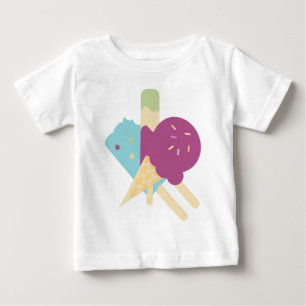 Camiseta Para Bebê Camiseta Bebê Sorvete de Aniversário