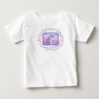 Camiseta Para Bebê Camiseta Bebê Unicórnio – Gráfico Infantil Mágico