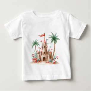 Camiseta Para Bebê Camiseta-Camiseta de Natal Tropical Família