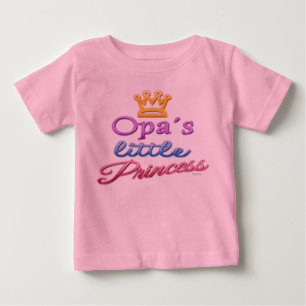 Camiseta Para Bebê Camiseta da Princesa Bebê Toddler de Opa