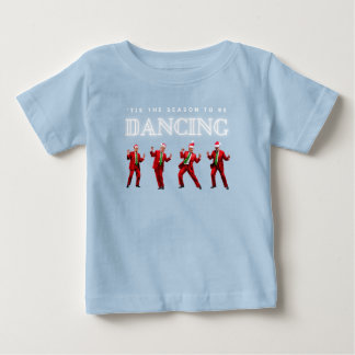 Camiseta Para Bebê Camiseta Dançante de Bebê de Natal