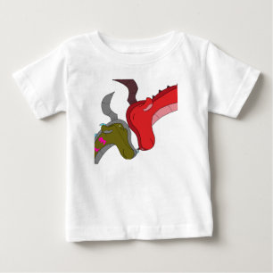 Camiseta Para Bebê Camiseta de Amor: Mãe e Bebê Dragão