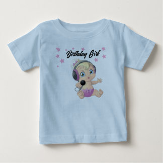 Camiseta Para Bebê Camiseta de Aniversário - Design de Bebê