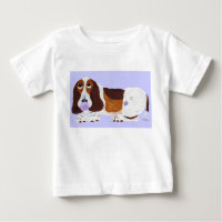 Camiseta de Basset Hound Bebê