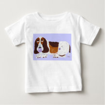 Camiseta de Basset Hound Bebê