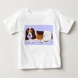 Camiseta Para Bebê Camiseta de Basset Hound Bebê