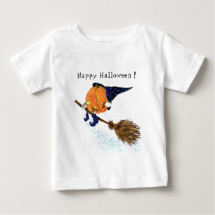 Camiseta Para Bebê Camiseta de Bebê Abóbora de Halloween