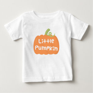Camiseta Para Bebê Camiseta de Bebê Abóbora Pequena e Fofa