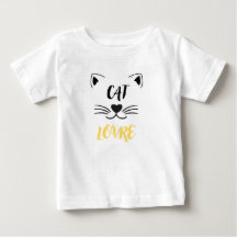 Camiseta de bebê amante de gatos