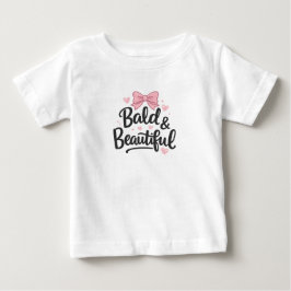 Camiseta Para Bebê Camiseta de Bebê Arco Rosa Careca & Linda Presente