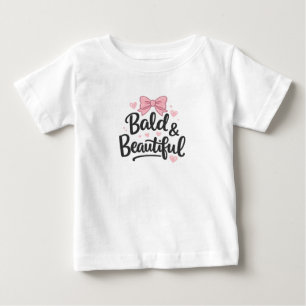 Camiseta Para Bebê Camiseta de Bebê Arco Rosa Careca & Linda Presente