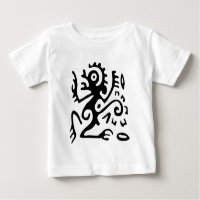 Camiseta de Bebê Arte Tribal Abstrata