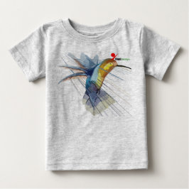 Camiseta Para Bebê Camiseta de Bebê Beija-Flor Fofa