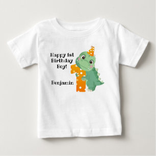 Camiseta Para Bebê Camiseta de Bebê Bela Verde Dino