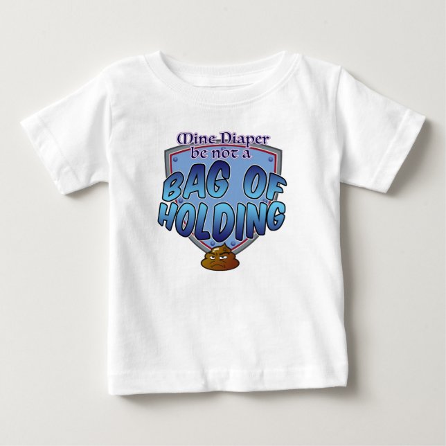 Camiseta Para Bebê Camiseta de Bebê Bolsa de Transporte (Frente)