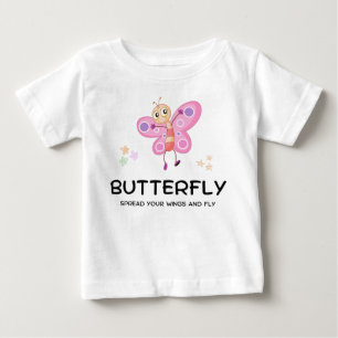 Camiseta Para Bebê Camiseta de bebê borboleta