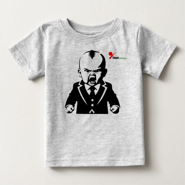 Camiseta Para Bebê Camiseta de Bebê Bravo | Camiseta Infantil Chefe S (Frente)