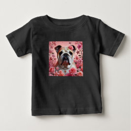 Camiseta Para Bebê Camiseta de bebê bulldog fofa!